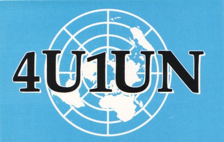 4U1UN QSL card 4U1UN QSL card